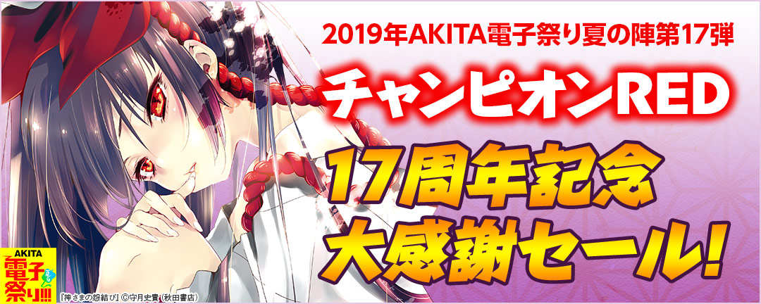 2019年AKITA電子祭り夏の陣第17弾 チャンピオンRED17周年記念大感謝セール!