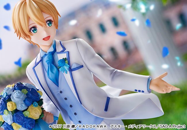 Sao 白スーツ姿のユージオが立体化 青い薔薇の花束抱えてエスコート Happy コミック Sao 白スーツ姿のユージオが立体化 青い薔薇の花束抱えてエスコート Happy コミック